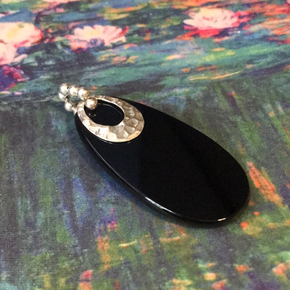 SILPADA Rare Black Onyx and .925 Sterling Silver Pendant